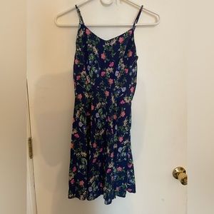 Floral Blue Junior Dress XS